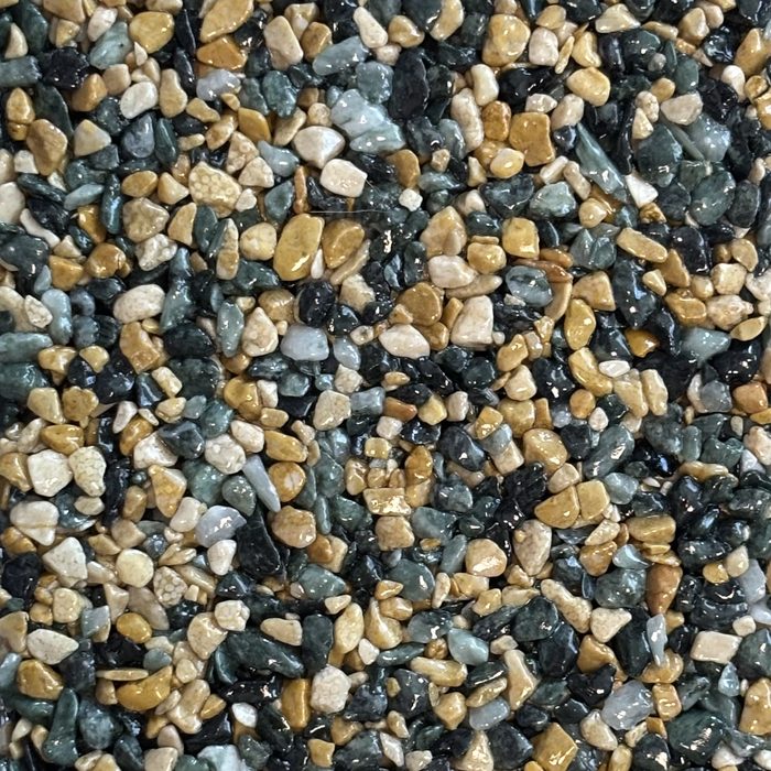 Waldgold-Mix Steinteppich-Farbmix, Nahaufnahme